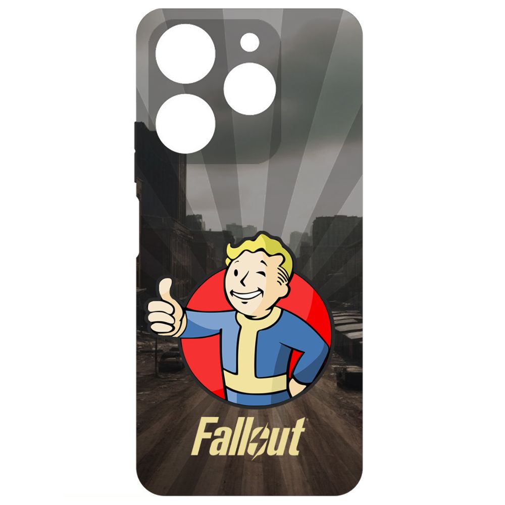 

Чехол-накладка Krutoff Soft Case Фоллаут (Fallout) - Волт-бой для TECNO Spark 10 Pro