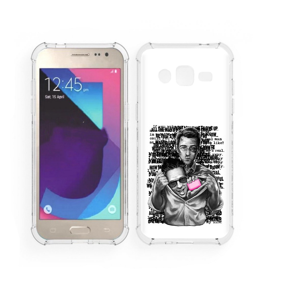 

Чехол MyPads Tocco для Samsung Galaxy J2 бойцовский клуб (PT226924.572.242), Прозрачный, Tocco