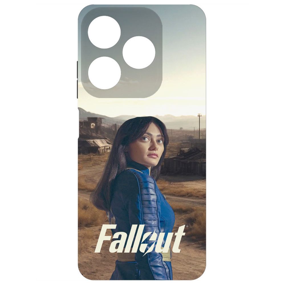 

Чехол-накладка Krutoff Soft Case Фоллаут (Fallout) - Люси в пустошах для TECNO Spark 10C