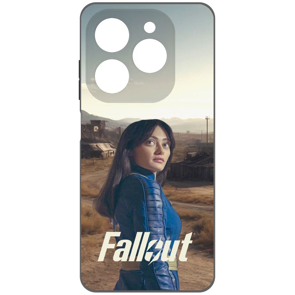 

Чехол-накладка Krutoff Soft Case Фоллаут (Fallout) -Люси в пустошах для TECNO Spark 20 Pro