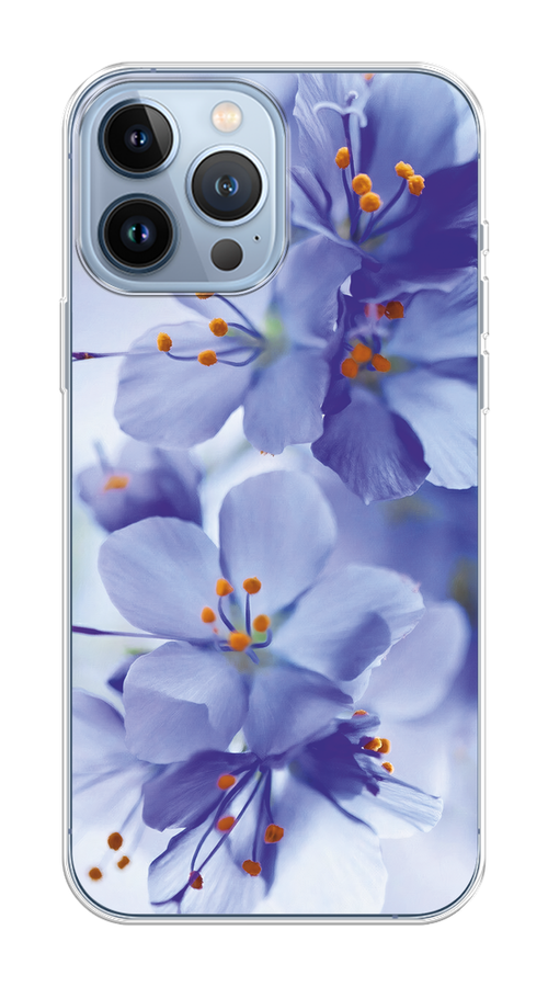 

Чехол Homey на Apple iPhone 13 Pro Max "Фиолетовые цветки", Фиолетовый;синий, 14450-1