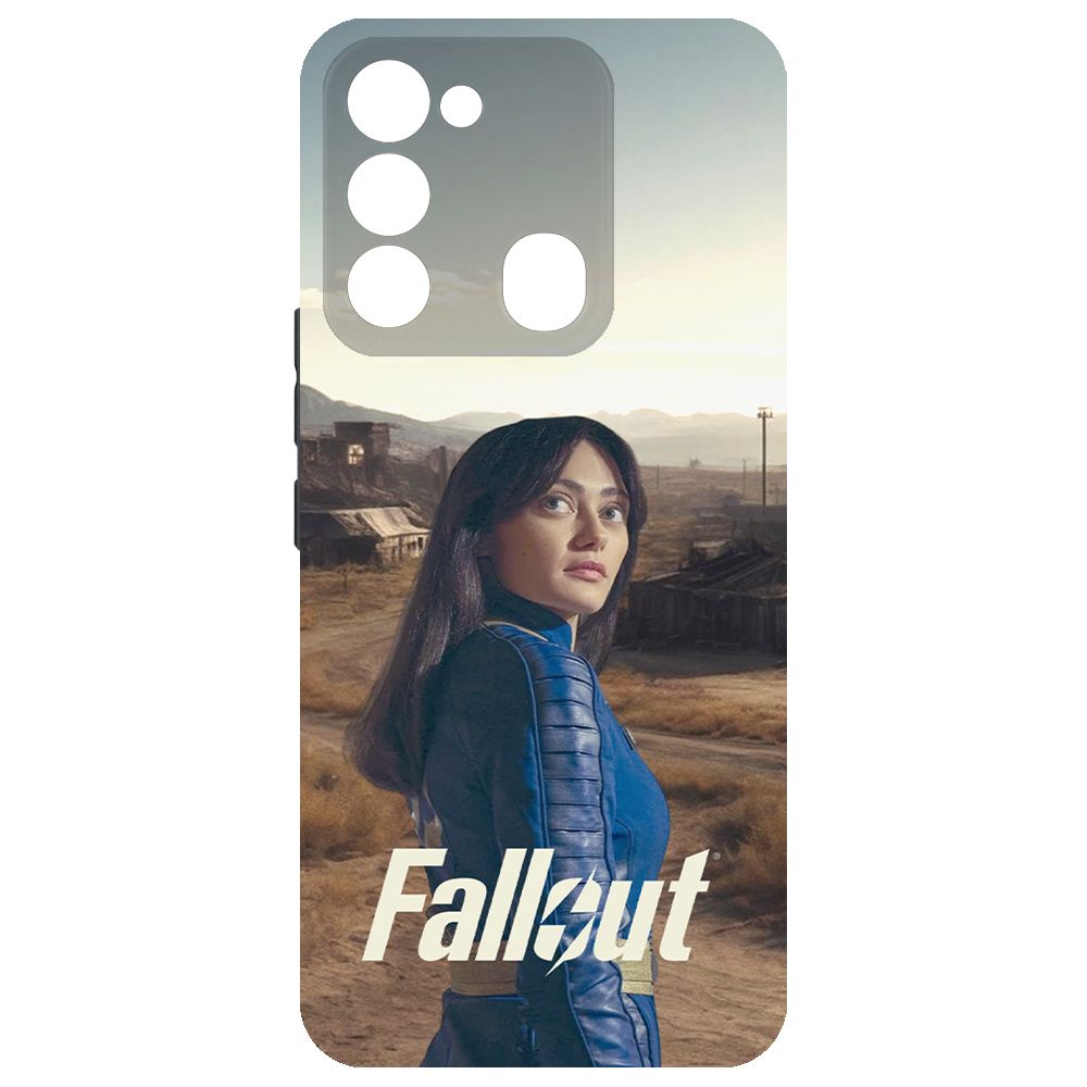 

Чехол-накладка Krutoff Soft Case Фоллаут (Fallout) - Люси в пустошах для TECNO Spark 8C
