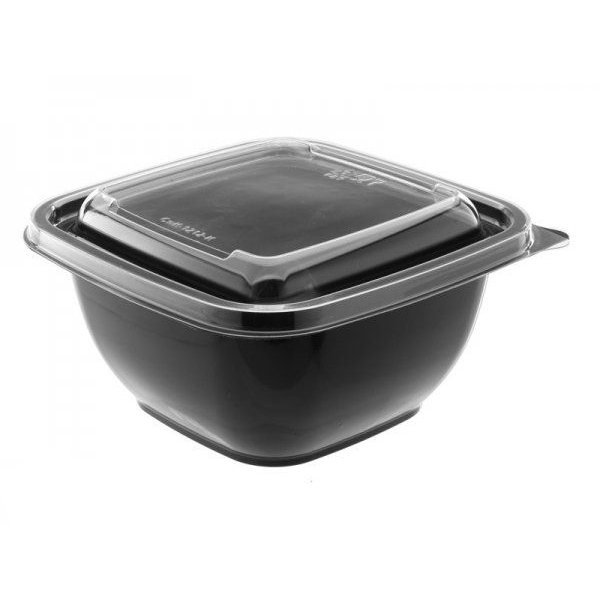 

Контейнер 126х126х60 мм 500 мл с крышкой 50 шт черный