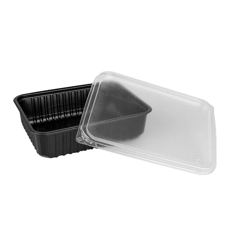 

Контейнер одноразовый 179х132 750 гр чёрный с крышкой 20 шт, Черный