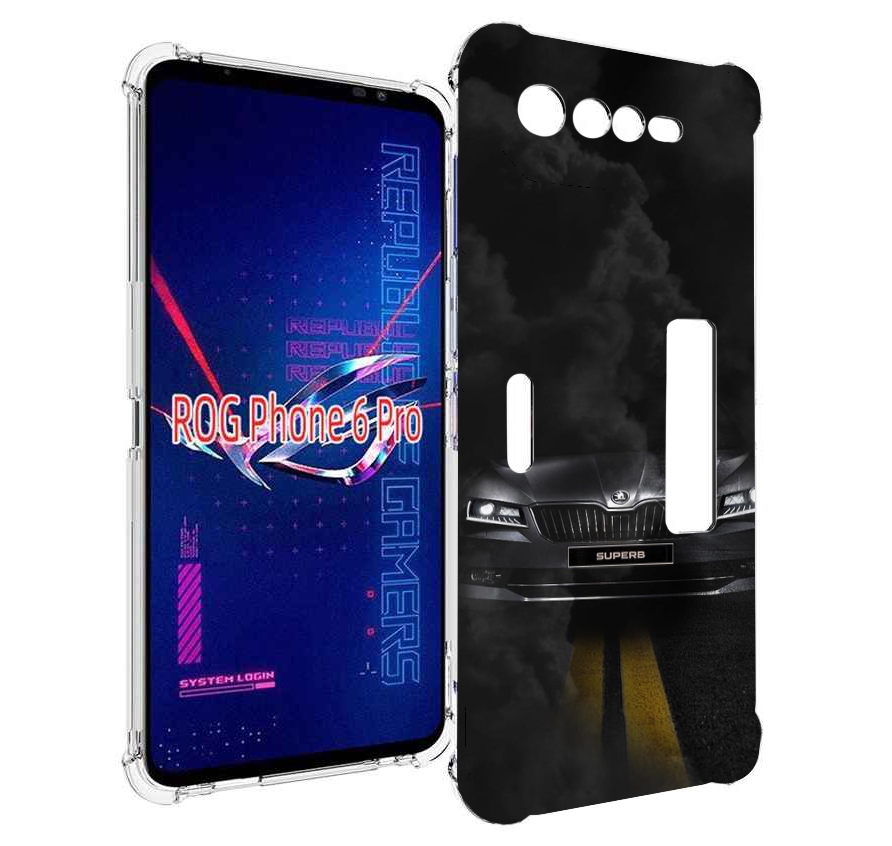 

Чехол MyPads skoda 1 для Asus ROG Phone 6 Pro, Прозрачный, Tocco