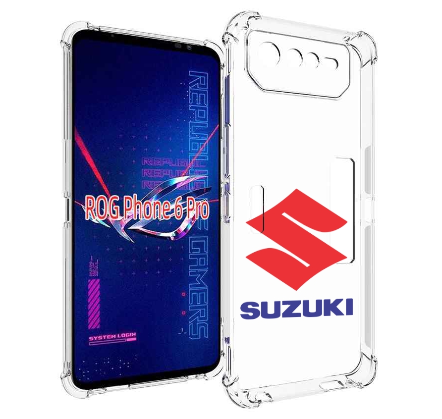 

Чехол MyPads suzuki-3 мужской для Asus ROG Phone 6 Pro, Прозрачный, Tocco