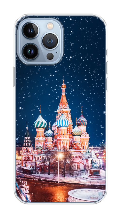 

Чехол Homey на Apple iPhone 13 Pro Max "Москва 1", Коричневый;синий;белый, 14450-1