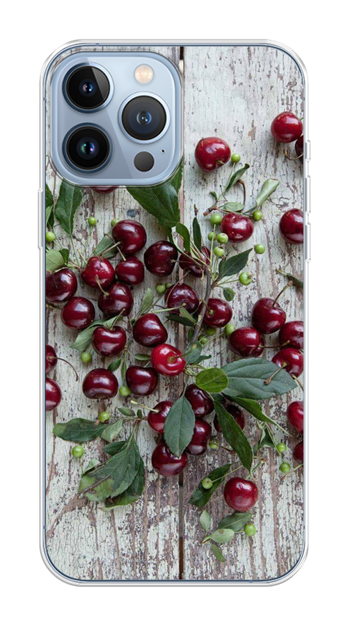 

Чехол Homey на Apple iPhone 13 Pro Max "Вишня", Бордовый;зеленый;серый, 14450-1