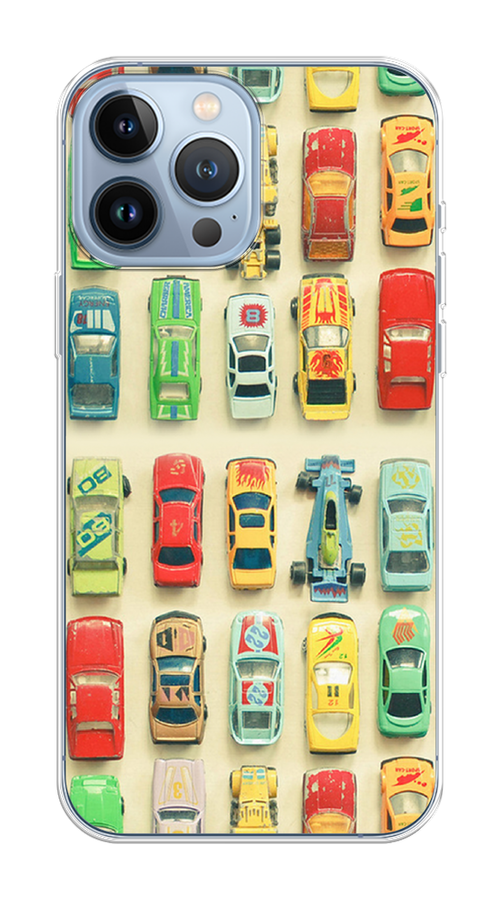 

Чехол Homey на Apple iPhone 13 Pro Max "Машинки", Бежевый;красный;желтый, 14450-1