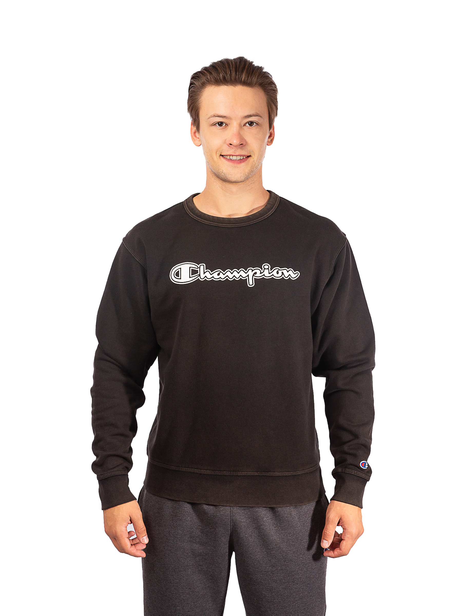 

Свитшот мужской Champion S74706586M3A черный 2XL, S74706586M3A