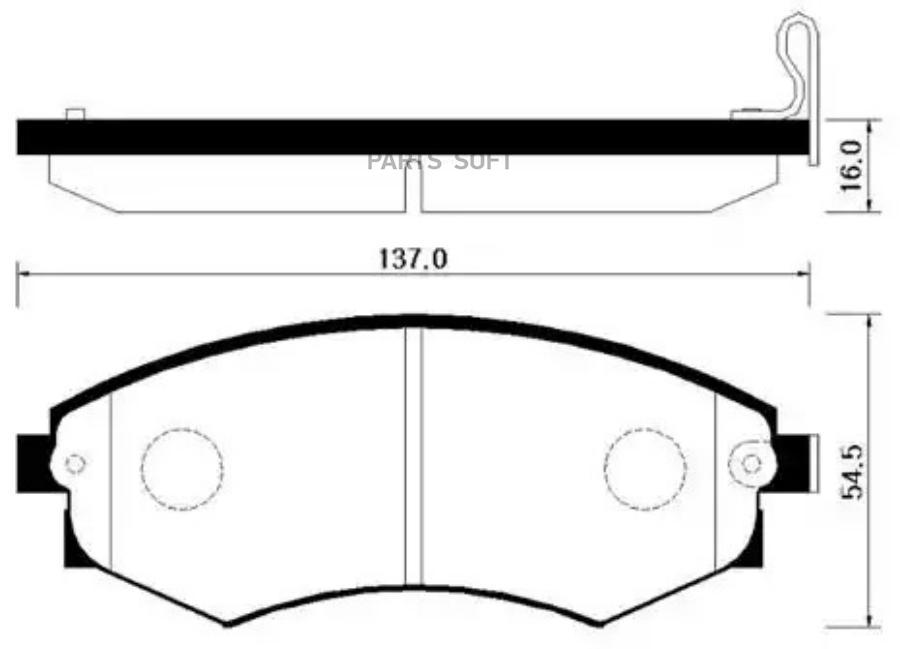 

Тормозные колодки HSB дисковые HP4001