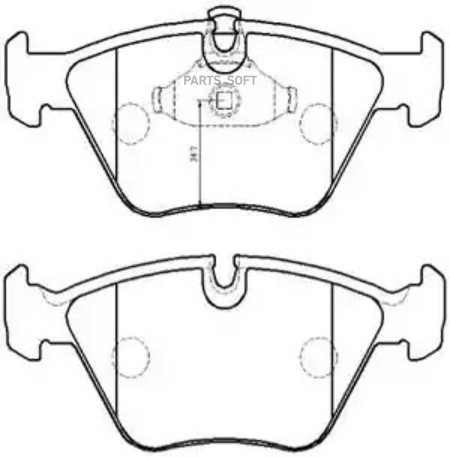 

Тормозные колодки HSB дисковые HP5185
