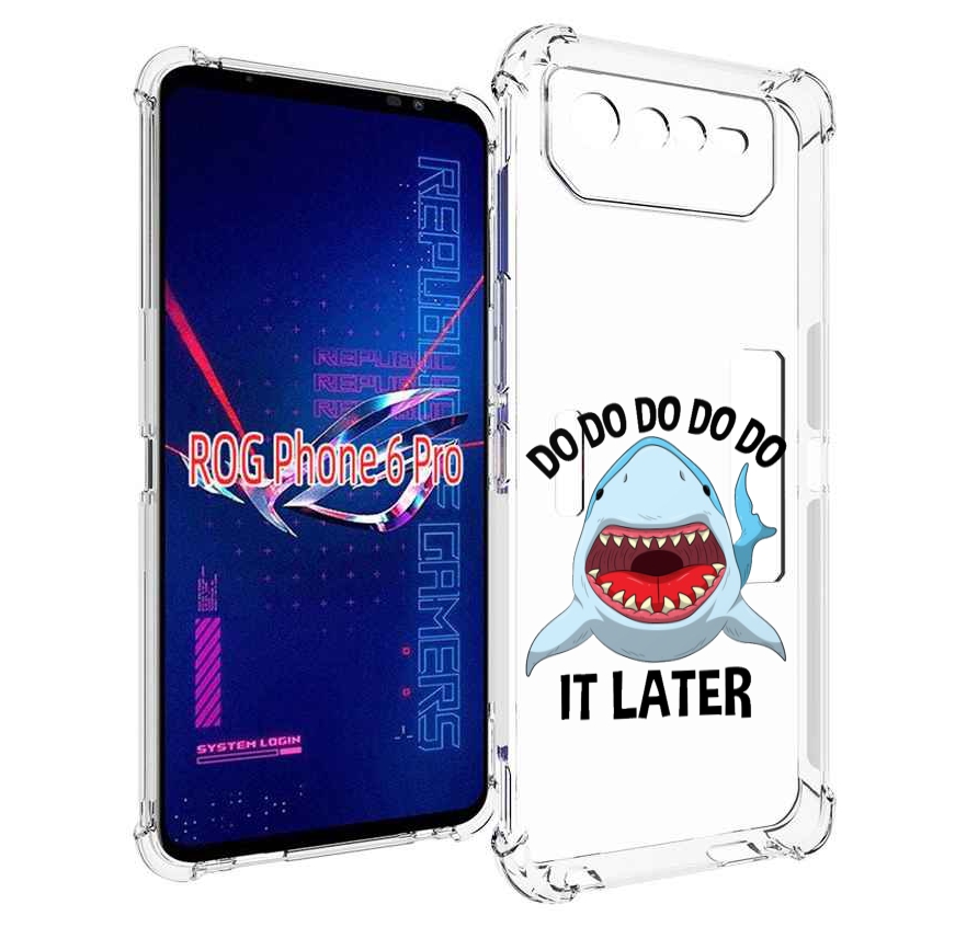 

Чехол MyPads Акула для Asus ROG Phone 6 Pro, Прозрачный, Tocco