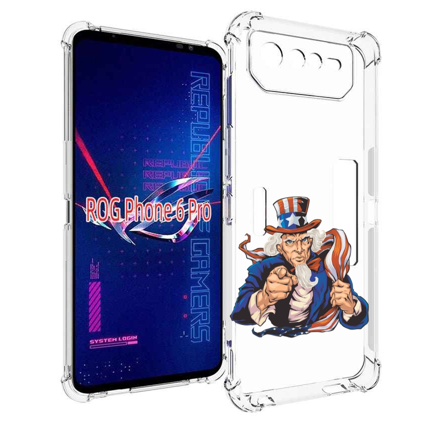 

Чехол MyPads Американский-дед для Asus ROG Phone 6 Pro, Прозрачный, Tocco