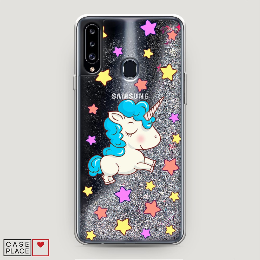 

Чехол Awog на Samsung Galaxy A20s / Самсунг A20s "Звездный единорог", 2100891-1