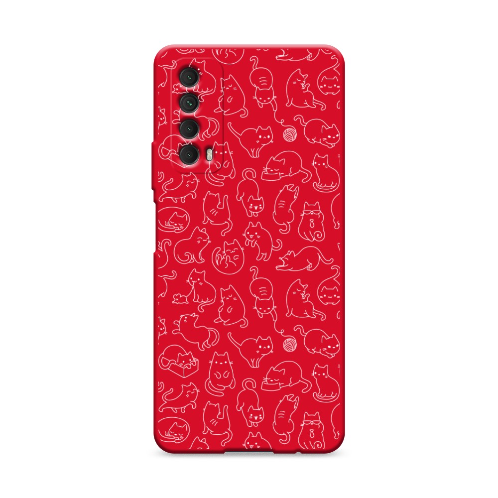 

Чехол Awog на Huawei P Smart 2021 "Шкодливые котики", Разноцветный, 6104753-1