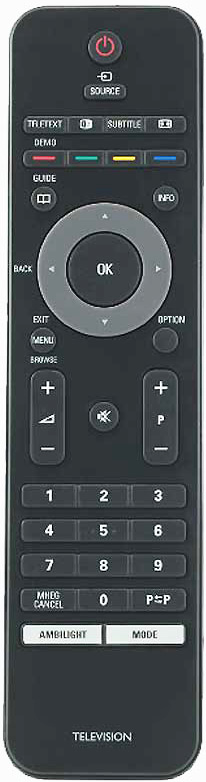 

Пульт HUAYU для телевизоров PHILIPS 3139 228 52872LF (RC2143801/02, RC2143801/01, 3139 228