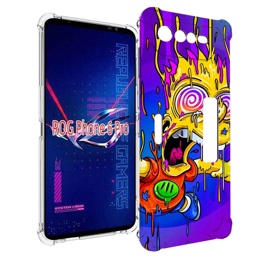

Чехол MyPads Барт-арт-стрит для Asus ROG Phone 6 Pro, Прозрачный, Tocco