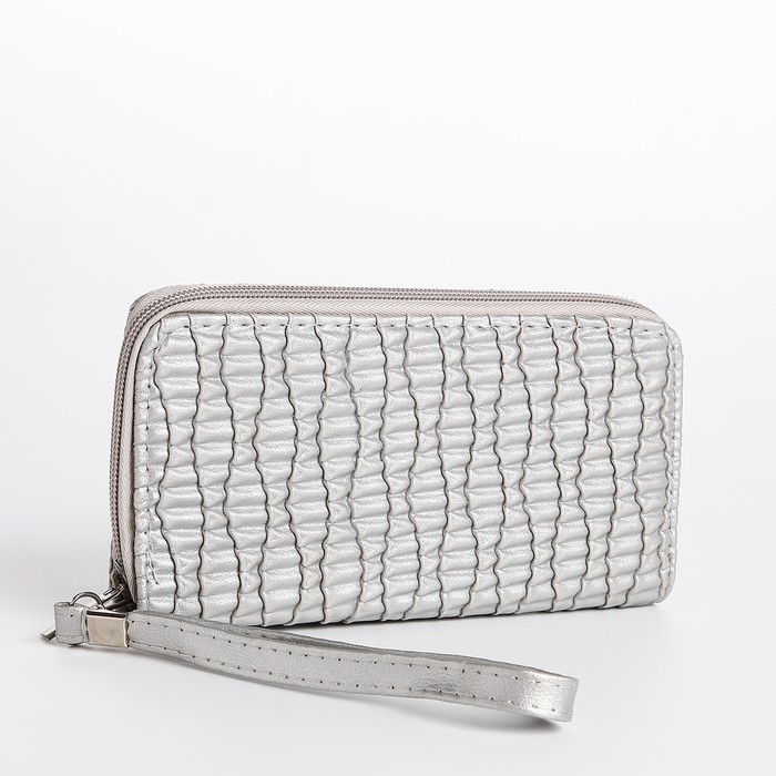 

Кошелек женский NoBrand 9730897 серебряный, Серебристый, 9730897