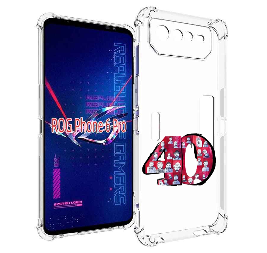 

Чехол MyPads Баста 40 для Asus ROG Phone 6 Pro, Прозрачный, Tocco