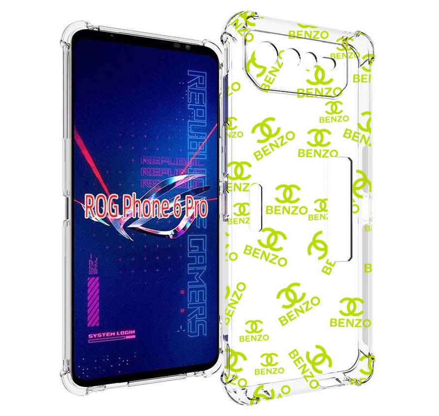 

Чехол MyPads Белый-Бензо для Asus ROG Phone 6 Pro, Прозрачный, Tocco