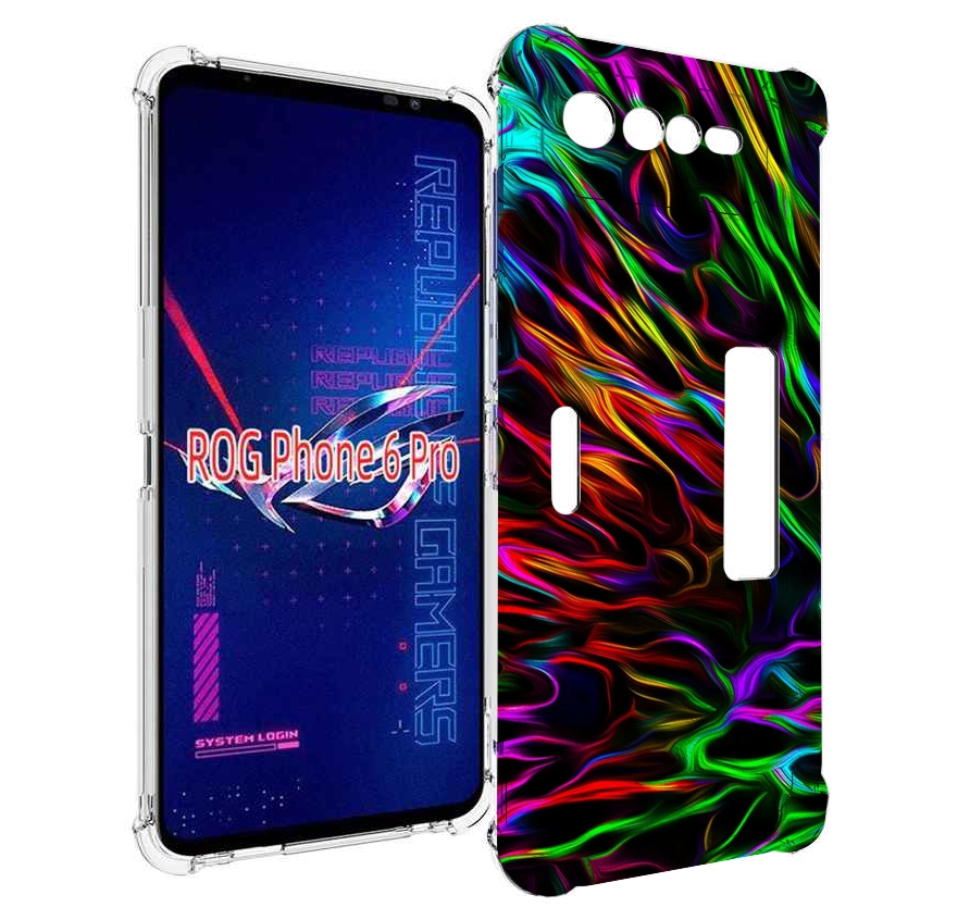 

Чехол MyPads Бензин для Asus ROG Phone 6 Pro, Прозрачный, Tocco
