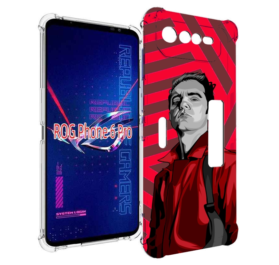 

Чехол MyPads Берлин-бумажный-дом для Asus ROG Phone 6 Pro, Прозрачный, Tocco