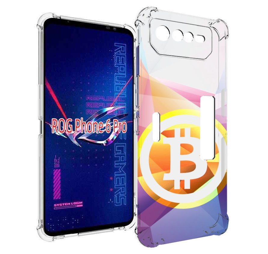 

Чехол MyPads Биткоин для Asus ROG Phone 6 Pro, Прозрачный, Tocco