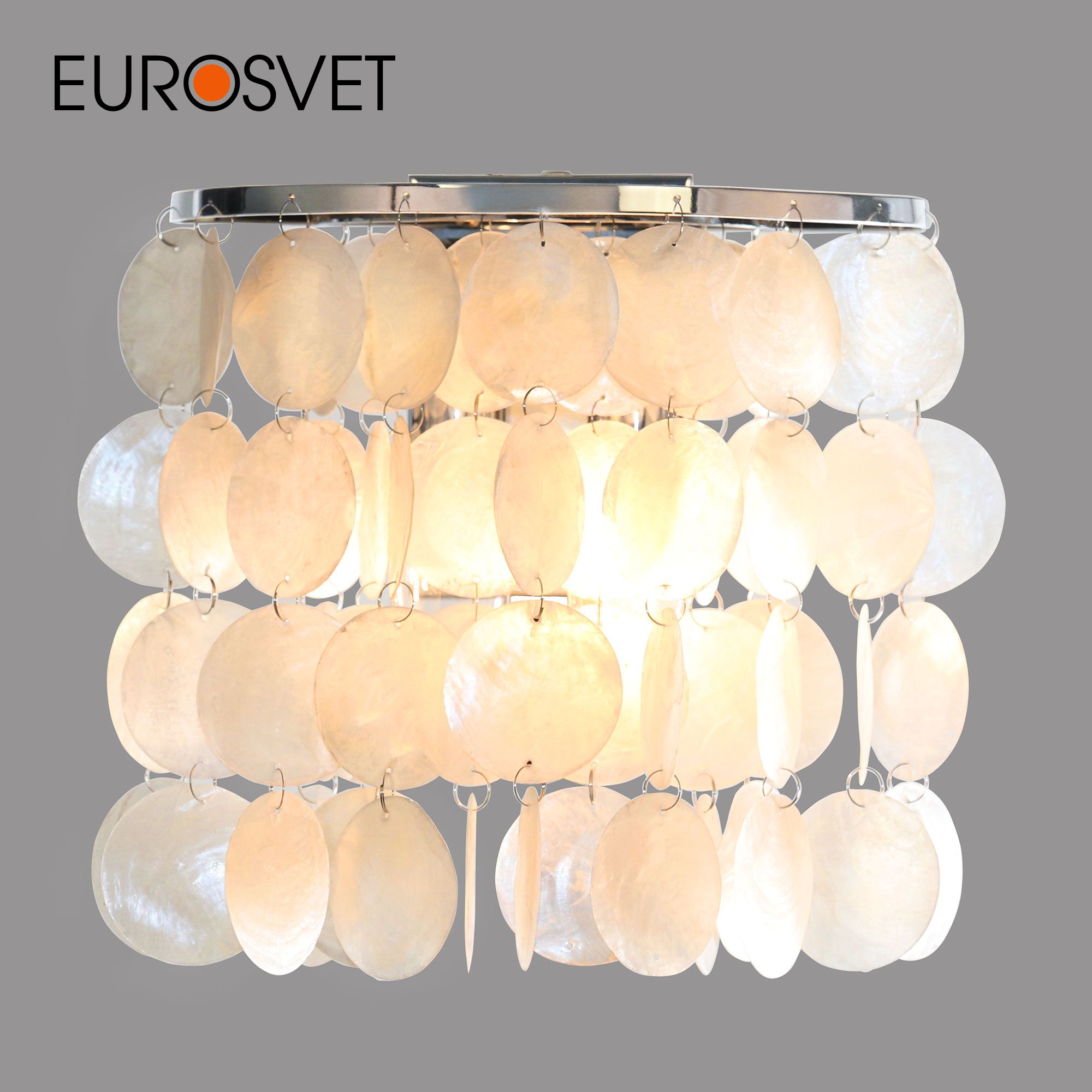 

Бра Eurosvet с перламутром 60084/2 хром/перламутр, Sandra