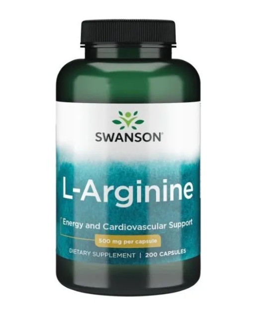 

Аргинин Swanson L-Arginine 500 мг 200 капсул