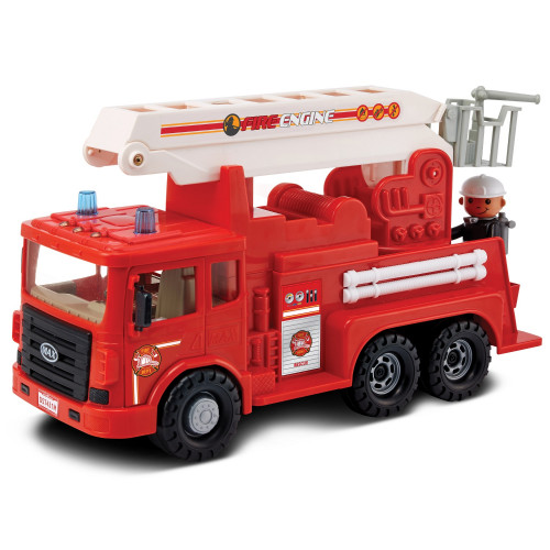 Игровой набор Дасунг Пожарная машина с фигуркой, 40376 машина bburago 1 18 ferrari sf21 16 с фигуркой пилота c leclerc 18 16809