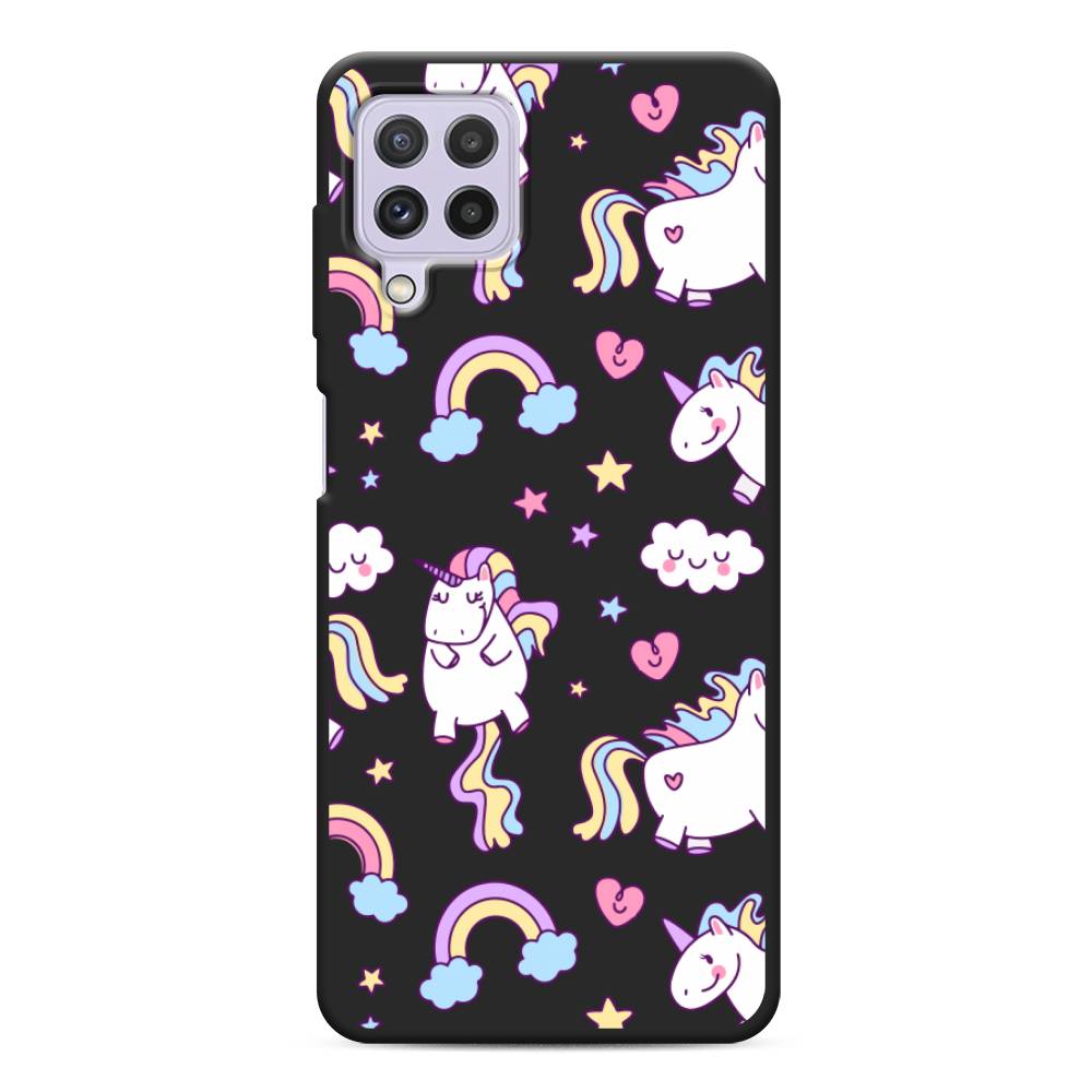 

Матовый силиконовый чехол "Sweet unicorns dreams" на Samsung Galaxy A22, Sweet unicorns dreams