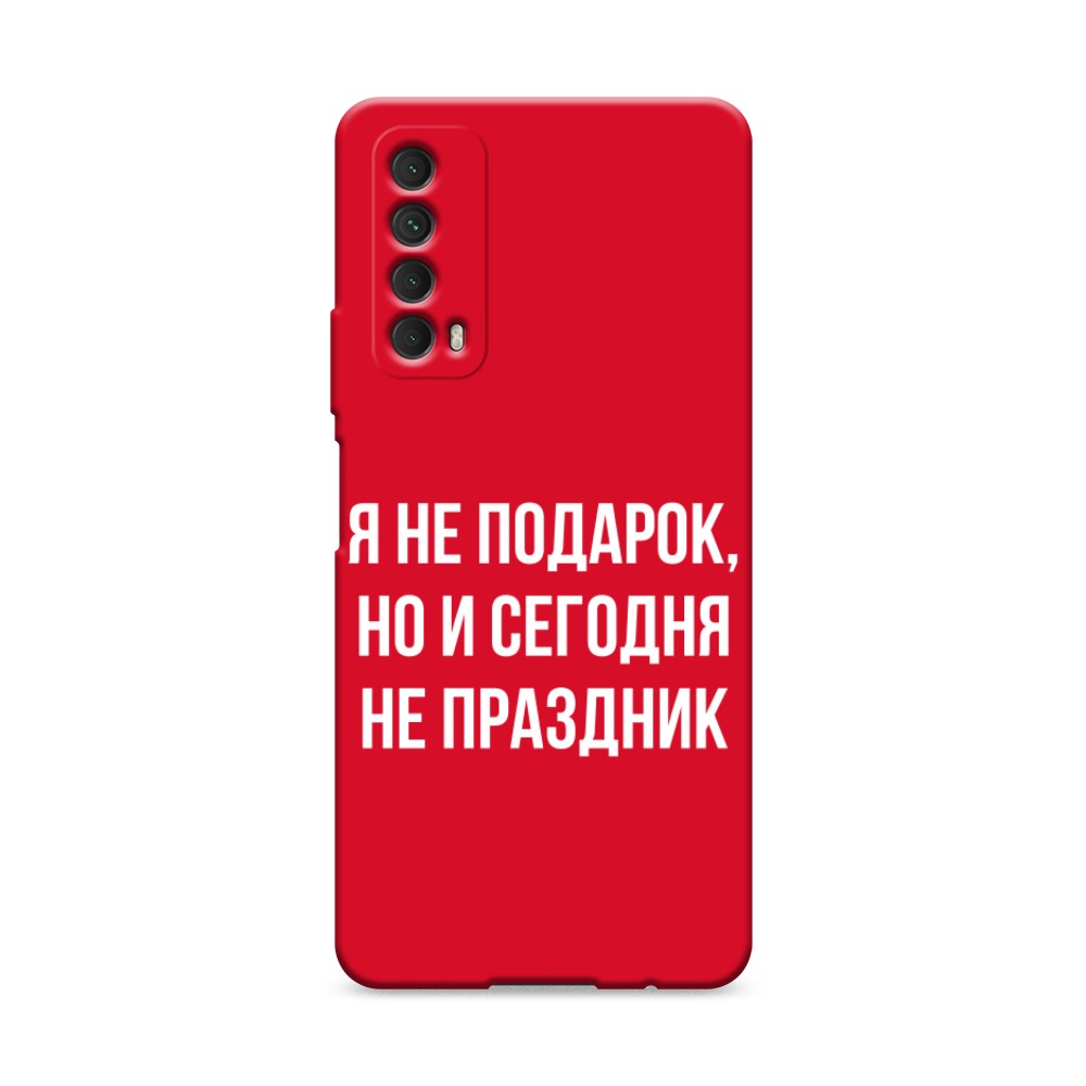 фото Матовый силиконовый чехол "звездочки графика белая" на huawei p30 awog