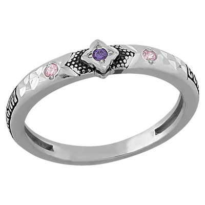 

Кольцо с 3 фианитами из серебра Высоковы КИ-168 17, КИ-168