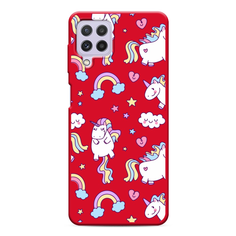 

Матовый силиконовый чехол "Sweet unicorns dreams" на Samsung Galaxy A22, Sweet unicorns dreams