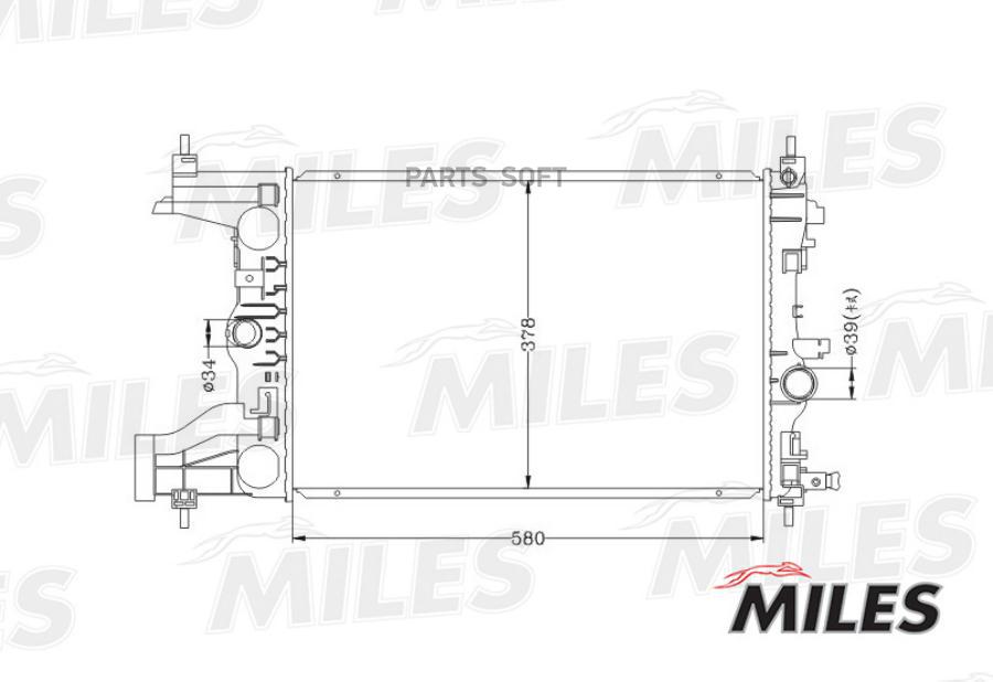 

Радиатор CHEVROLET CRUZE 1.8/2.0 MT 10- паяный Miles acrb067