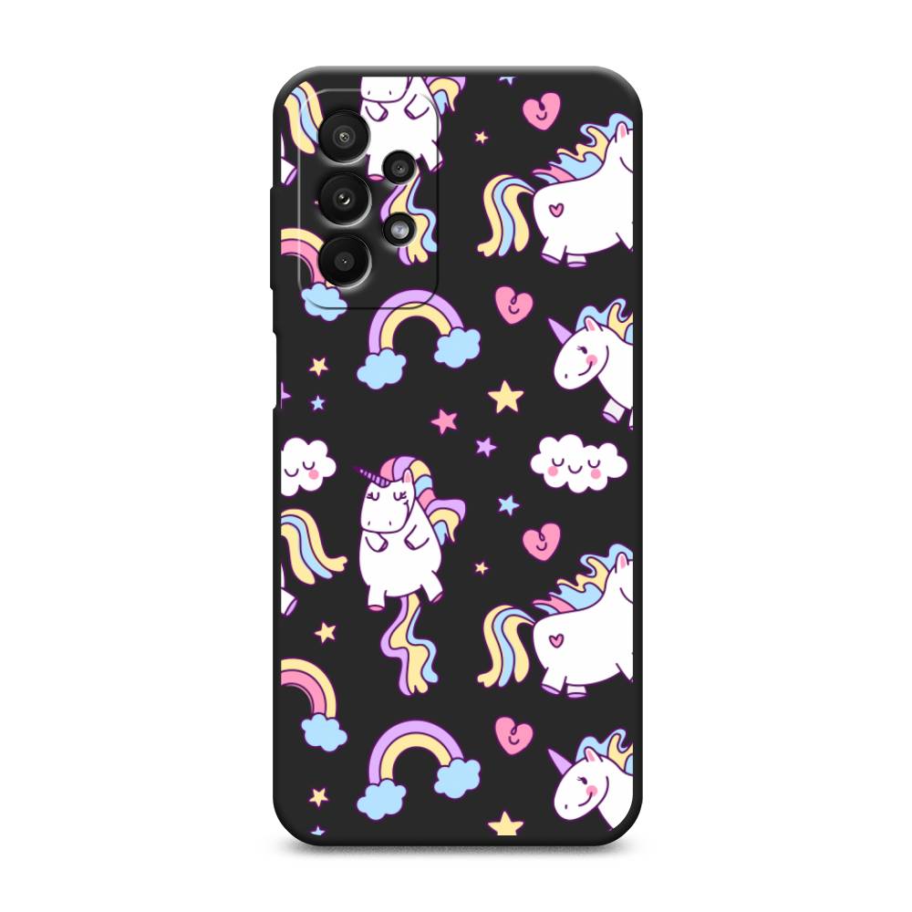 

Матовый силиконовый чехол "Sweet unicorns dreams" на Samsung Galaxy A23, Sweet unicorns dreams