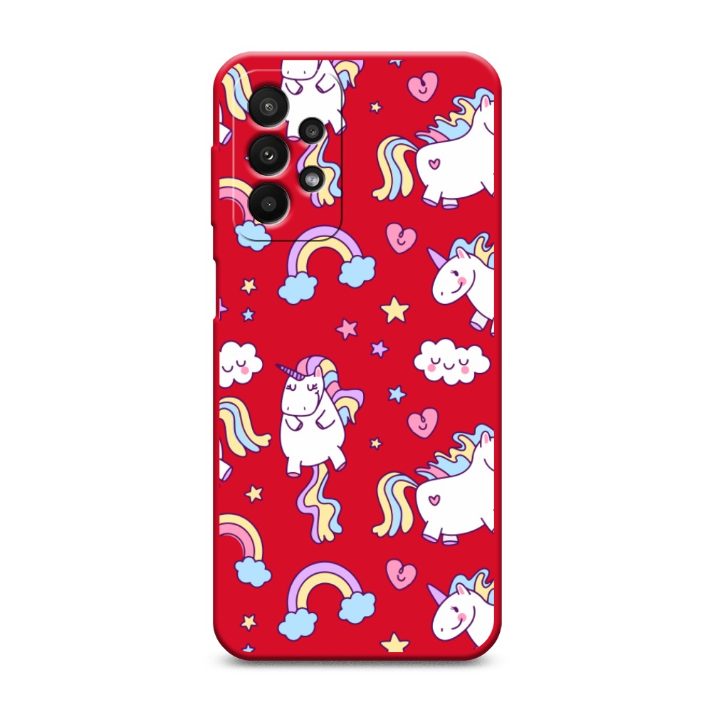 

Матовый силиконовый чехол "Sweet unicorns dreams" на Samsung Galaxy A23, Sweet unicorns dreams