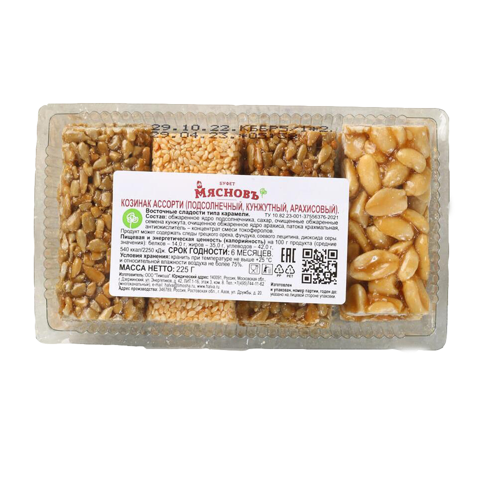 

Козинаки МясновЪ БУФЕТ Ассорти 225 г