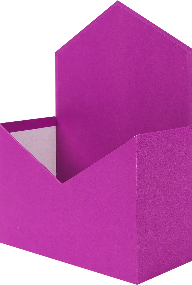 Коробка-конверт для цветов Симфония 18x24 см цвет розовый