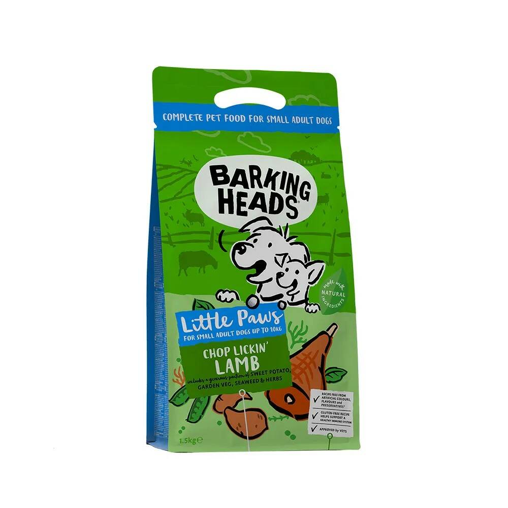 

Сухой корм для собак BARKING HEADS Мечты о ягненке, с ягненком и рисом, 2шт по 1,5кг