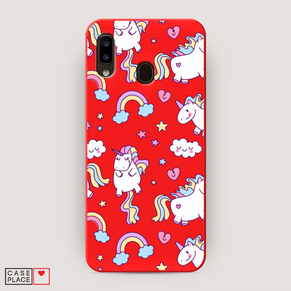 

Матовый силиконовый чехол "Sweet unicorns dreams" на Samsung Galaxy A30, Sweet unicorns dreams