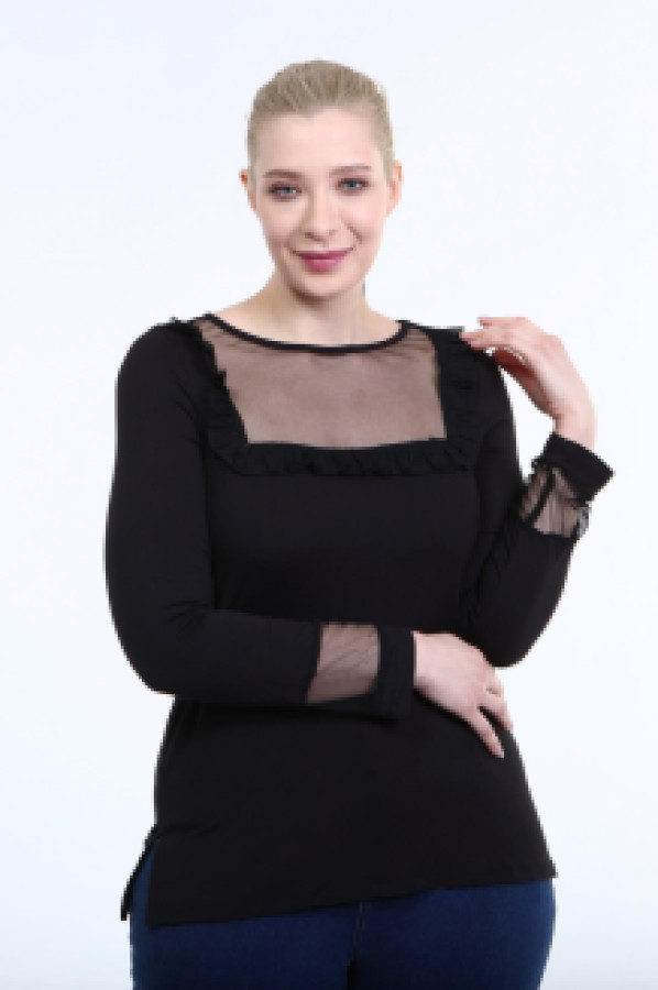 

Блуза женская My Line Moda 901 черная L (доставка из-за рубежа), 901