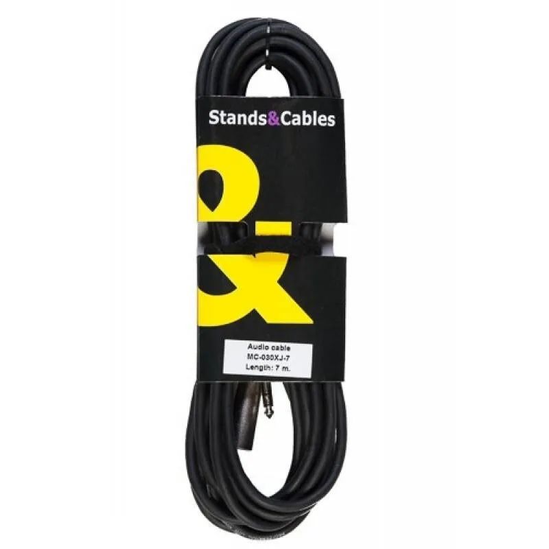 Stands Cables Mc-030xj-7 кабель распаянный Xlr папа - Jack 6,3 мм. стерео, длина 7 м.