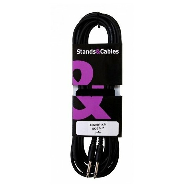 фото Stands cables gc-074-7 - кабель распаянный инструментальный jack-jack 7 м.