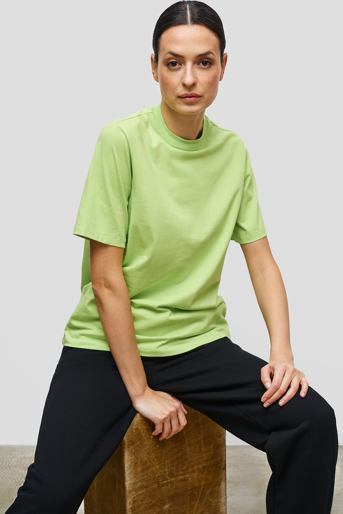 

Футболка женская Baon B2323201 зеленая XS, Зеленый, B2323201