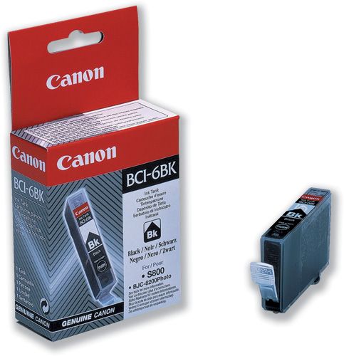 Картридж для струйного принтера Canon BCI-6Bk (4705A002) черный, оригинал