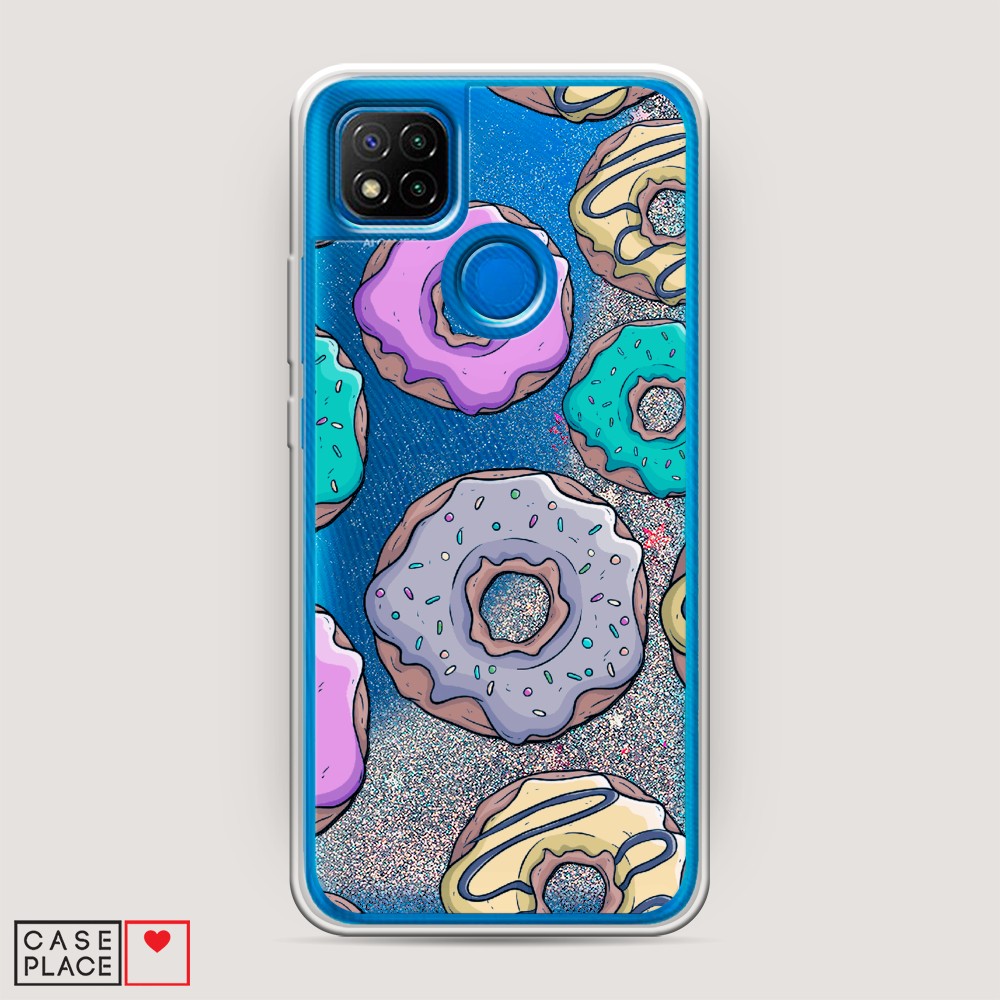 

Чехол Awog на Xiaomi Redmi 9C "Разноцветные пончики в глазури 2", Разноцветный, 39091-1
