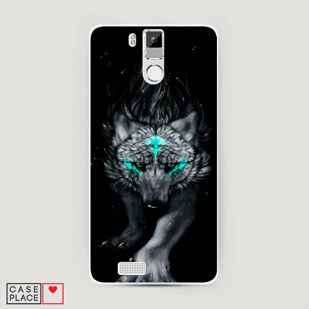 Чехол Awog на Oukitel K6000 Pro / Оукитель K6000 Pro Волшебный волк
