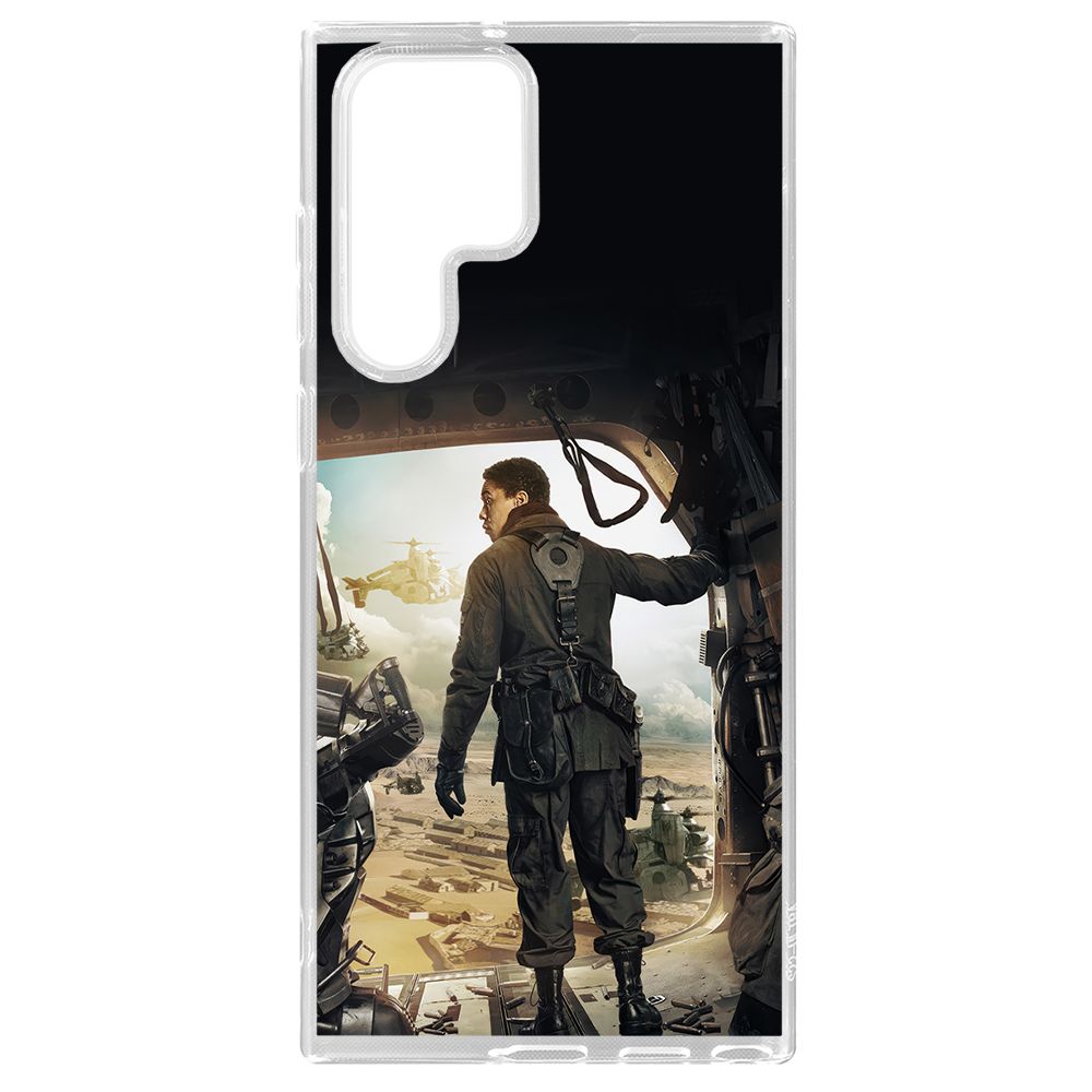 

Чехол-накладка Krutoff Clear Case Фоллаут - Аарон для Samsung Galaxy S22 Ultra (S908), Прозрачный